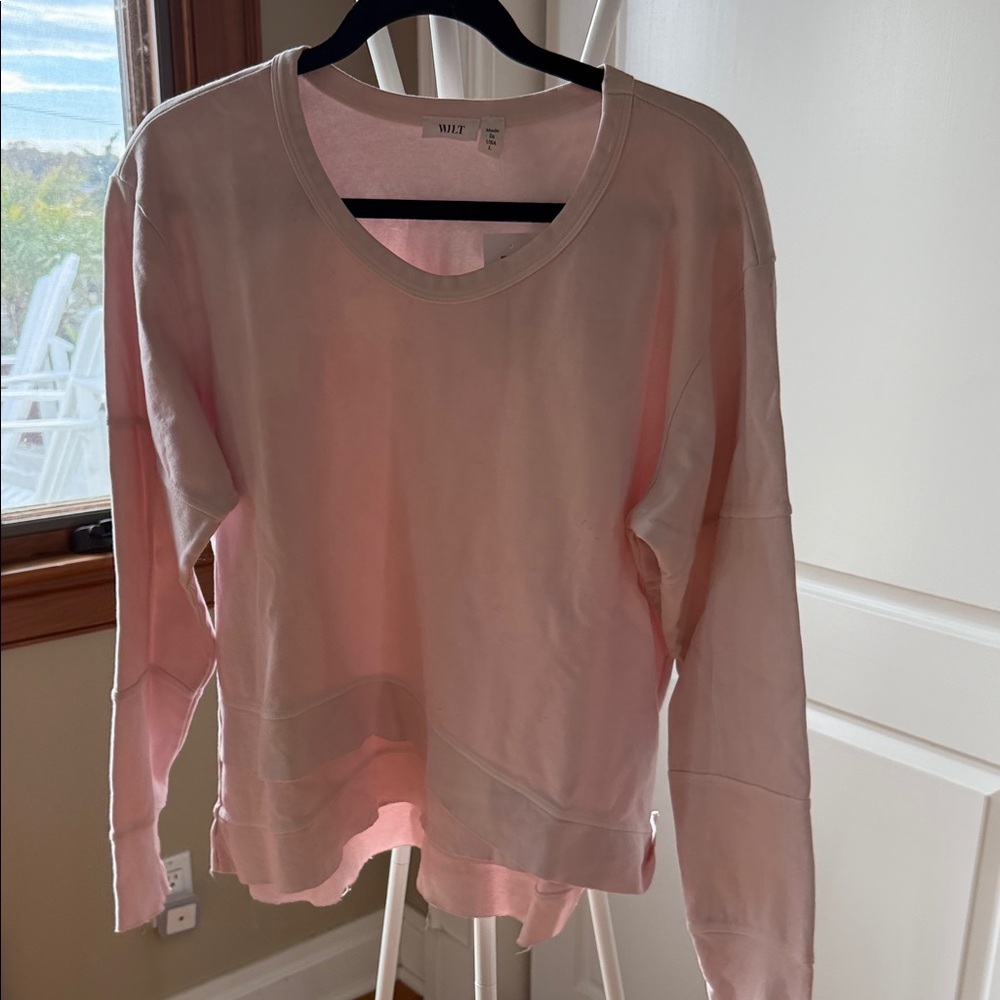Wilt Blush Pink Long Sleeve Top
